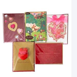 Papyrus 5 Valentine’s Day Cards Heart and Variety Card Collection